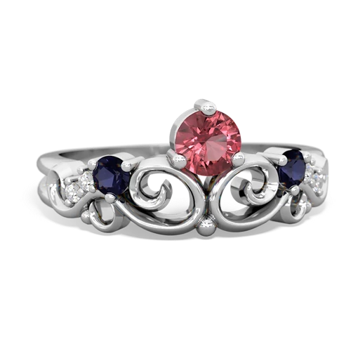 tourmaline-sapphire crown keepsake ring