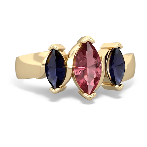 tourmaline-sapphire keepsake ring