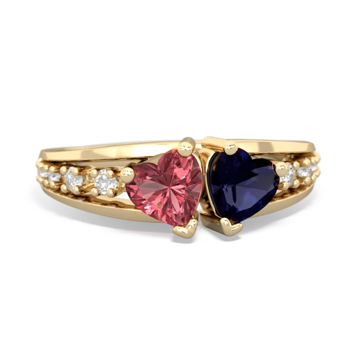 tourmaline-sapphire modern ring