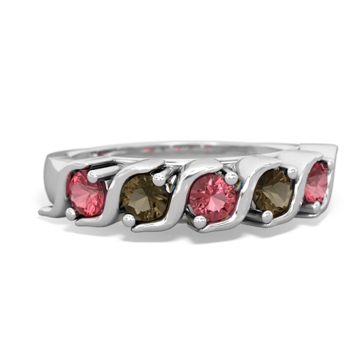 tourmaline-smoky quartz timeless ring