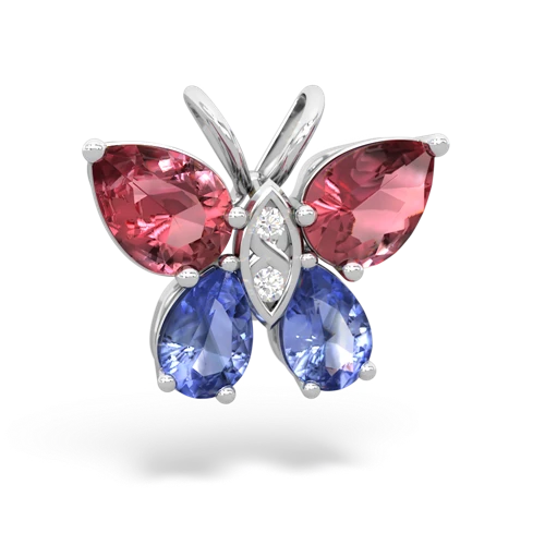 tourmaline-tanzanite butterfly pendant