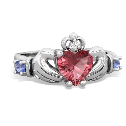 tourmaline-tanzanite claddagh ring