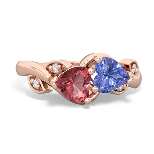 tourmaline-tanzanite floral keepsake ring