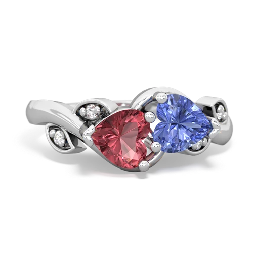 tourmaline-tanzanite floral keepsake ring