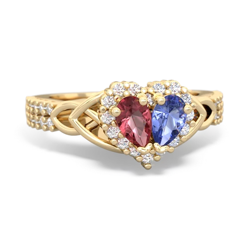 tourmaline-tanzanite keepsake engagement ring