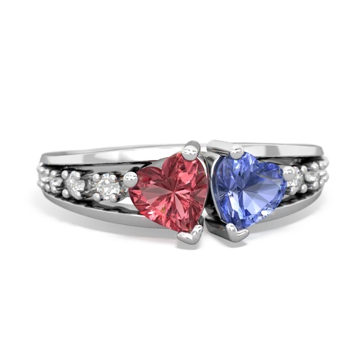 tourmaline-tanzanite modern ring