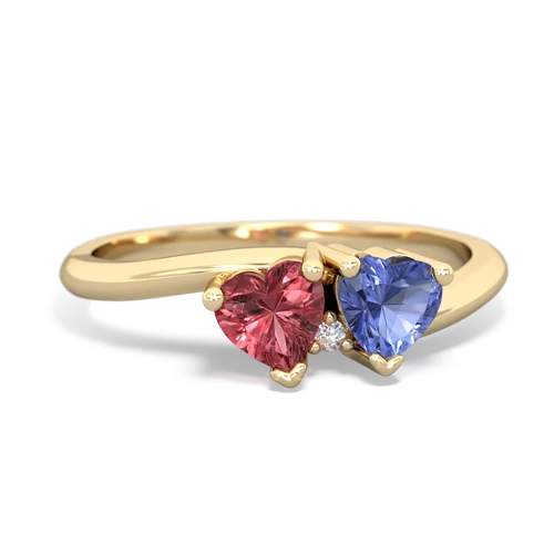 tourmaline-tanzanite sweethearts promise ring