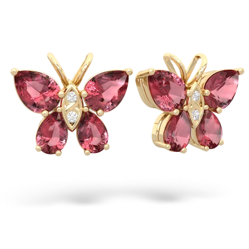 tourmaline-tourmaline butterfly earrings