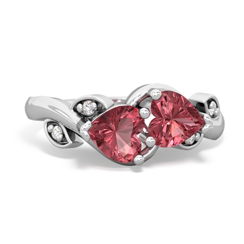 tourmaline-tourmaline floral keepsake ring