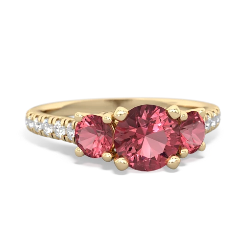 garnet-london topaz trellis pave ring