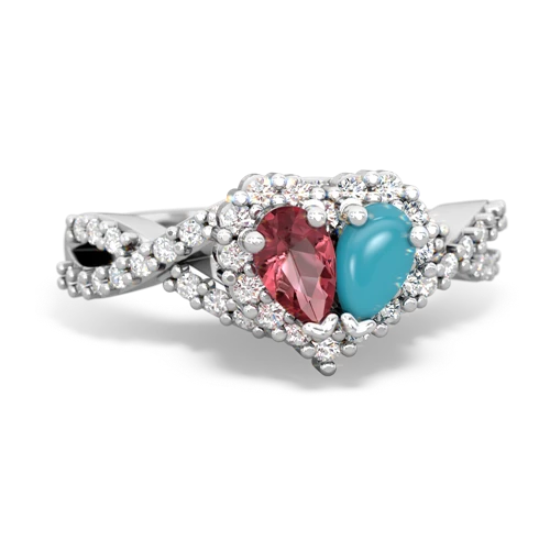 tourmaline-turquoise engagement ring