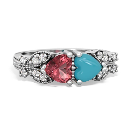 tourmaline-turquoise keepsake butterfly ring