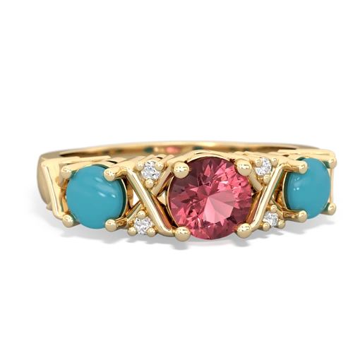 tourmaline-turquoise timeless ring