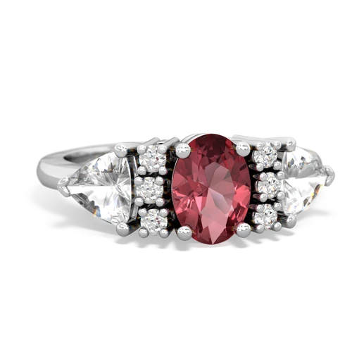 tourmaline-white topaz timeless ring