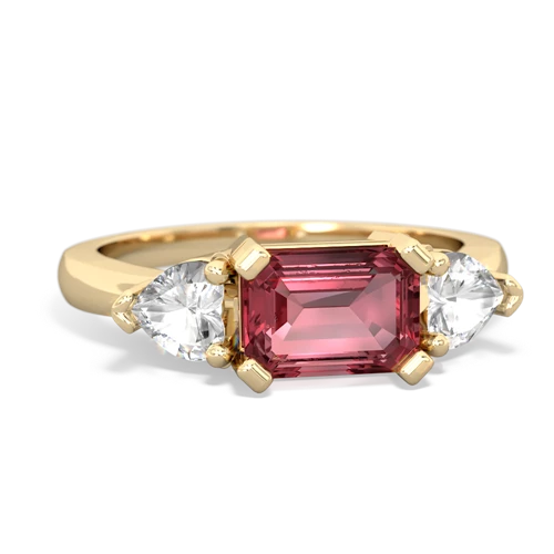 tourmaline-white topaz timeless ring