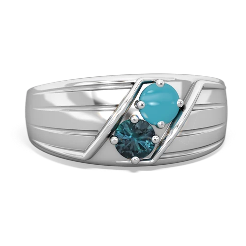 turquoise-alexandrite mens ring