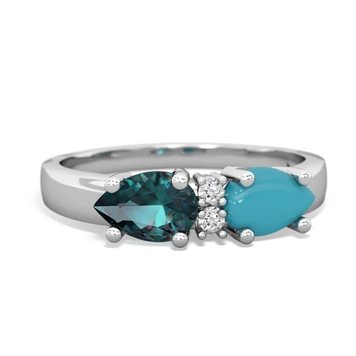 turquoise-alexandrite timeless ring