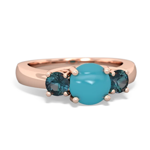 turquoise-alexandrite timeless ring