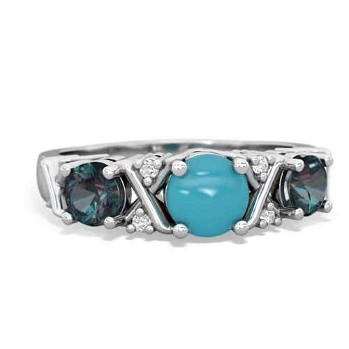 turquoise-alexandrite timeless ring