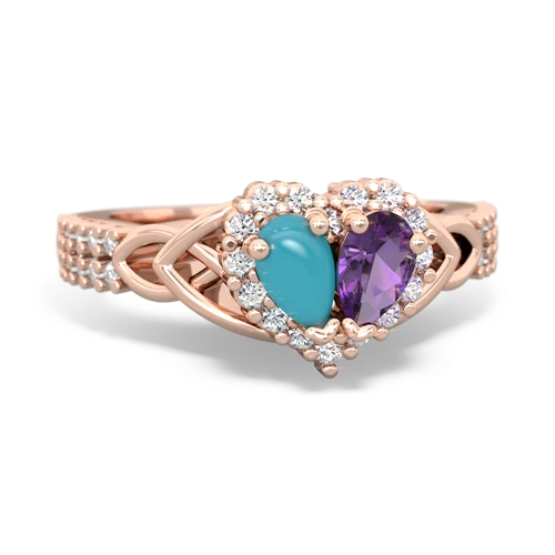 turquoise-amethyst keepsake engagement ring