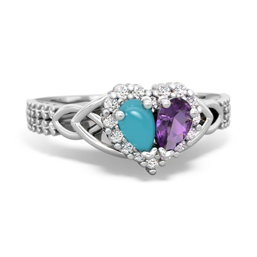 turquoise-amethyst keepsake engagement ring