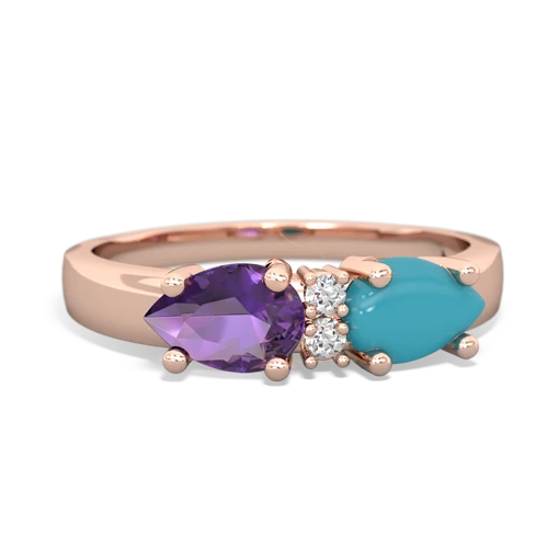 turquoise-amethyst timeless ring