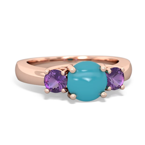 turquoise-amethyst timeless ring