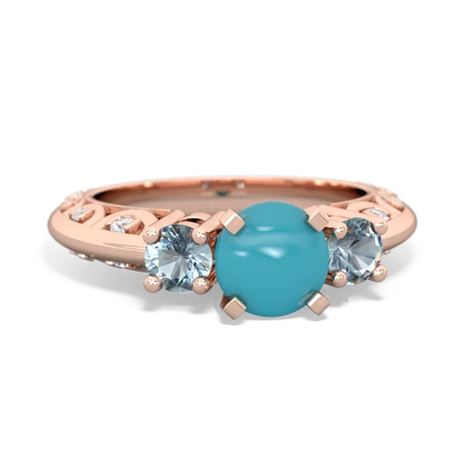 turquoise-aquamarine engagement ring