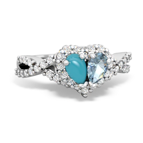turquoise-aquamarine engagement ring