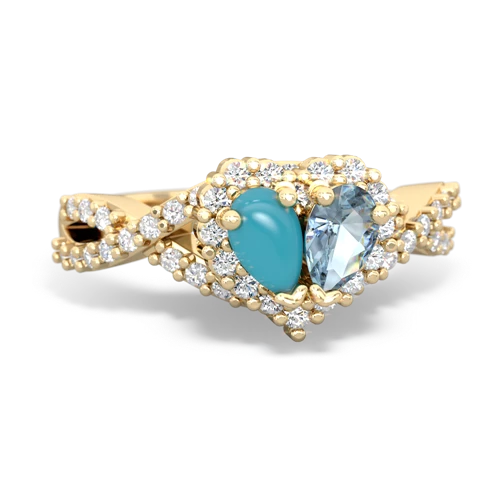 turquoise-aquamarine engagement ring