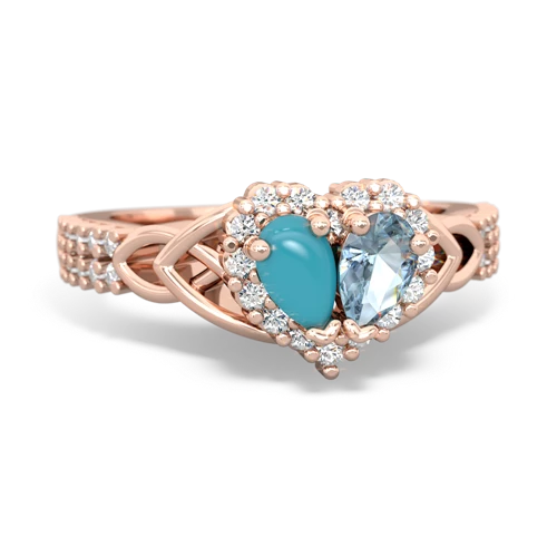 turquoise-aquamarine keepsake engagement ring