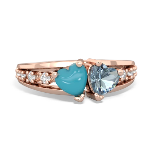 turquoise-aquamarine modern ring
