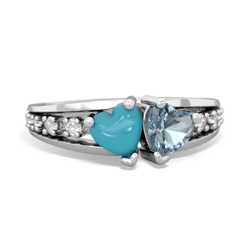 turquoise-aquamarine modern ring