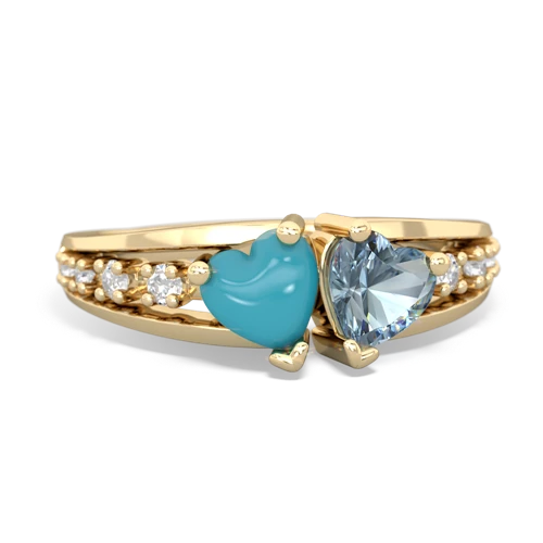 turquoise-aquamarine modern ring