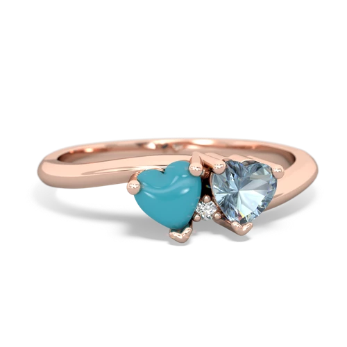 turquoise-aquamarine sweethearts promise ring