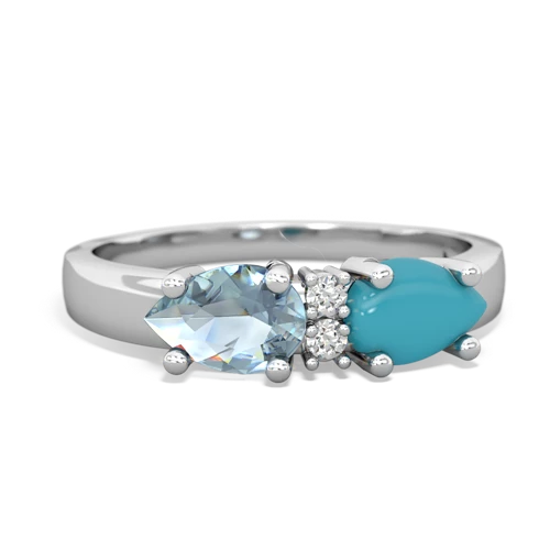 turquoise-aquamarine timeless ring