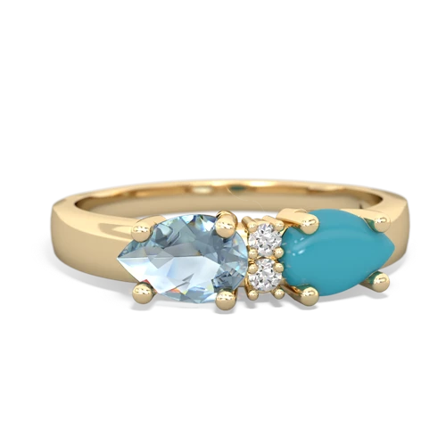 turquoise-aquamarine timeless ring
