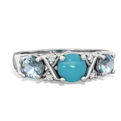 turquoise-aquamarine timeless ring