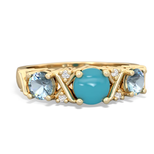 turquoise-aquamarine timeless ring