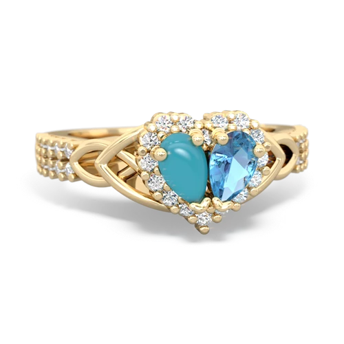 turquoise-blue topaz keepsake engagement ring