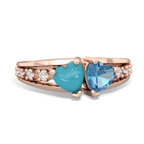 turquoise-blue topaz modern ring