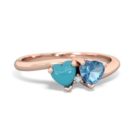 turquoise-blue topaz sweethearts promise ring