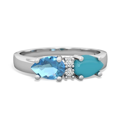 turquoise-blue topaz timeless ring