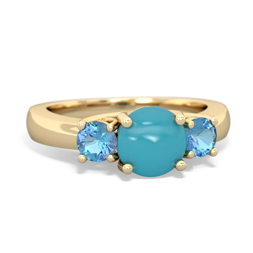 turquoise-blue topaz timeless ring