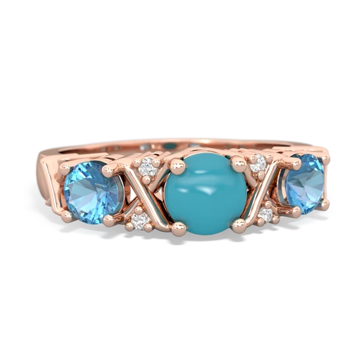 turquoise-blue topaz timeless ring