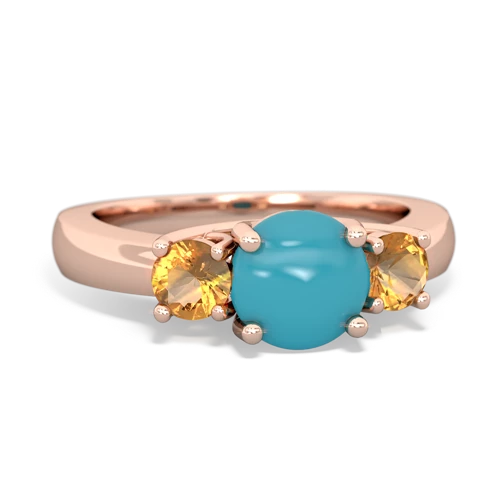 turquoise-citrine timeless ring