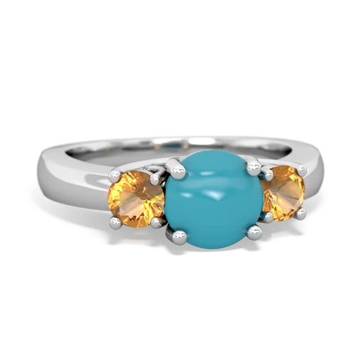 turquoise-citrine timeless ring