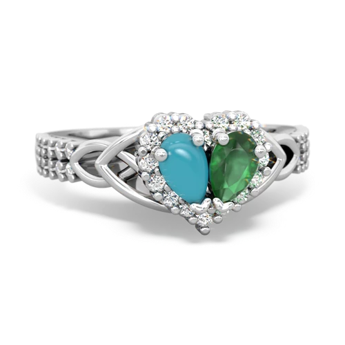 turquoise-emerald keepsake engagement ring