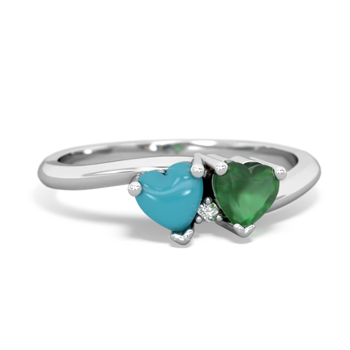 turquoise-emerald sweethearts promise ring