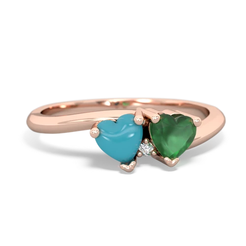 turquoise-emerald sweethearts promise ring